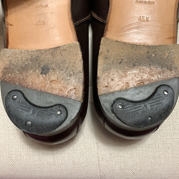 Yves Saint Laurent Men Mokassin Dark Brown Leather Slip-Ons US 11.5/EU 45.5 - Picture 13 of 16